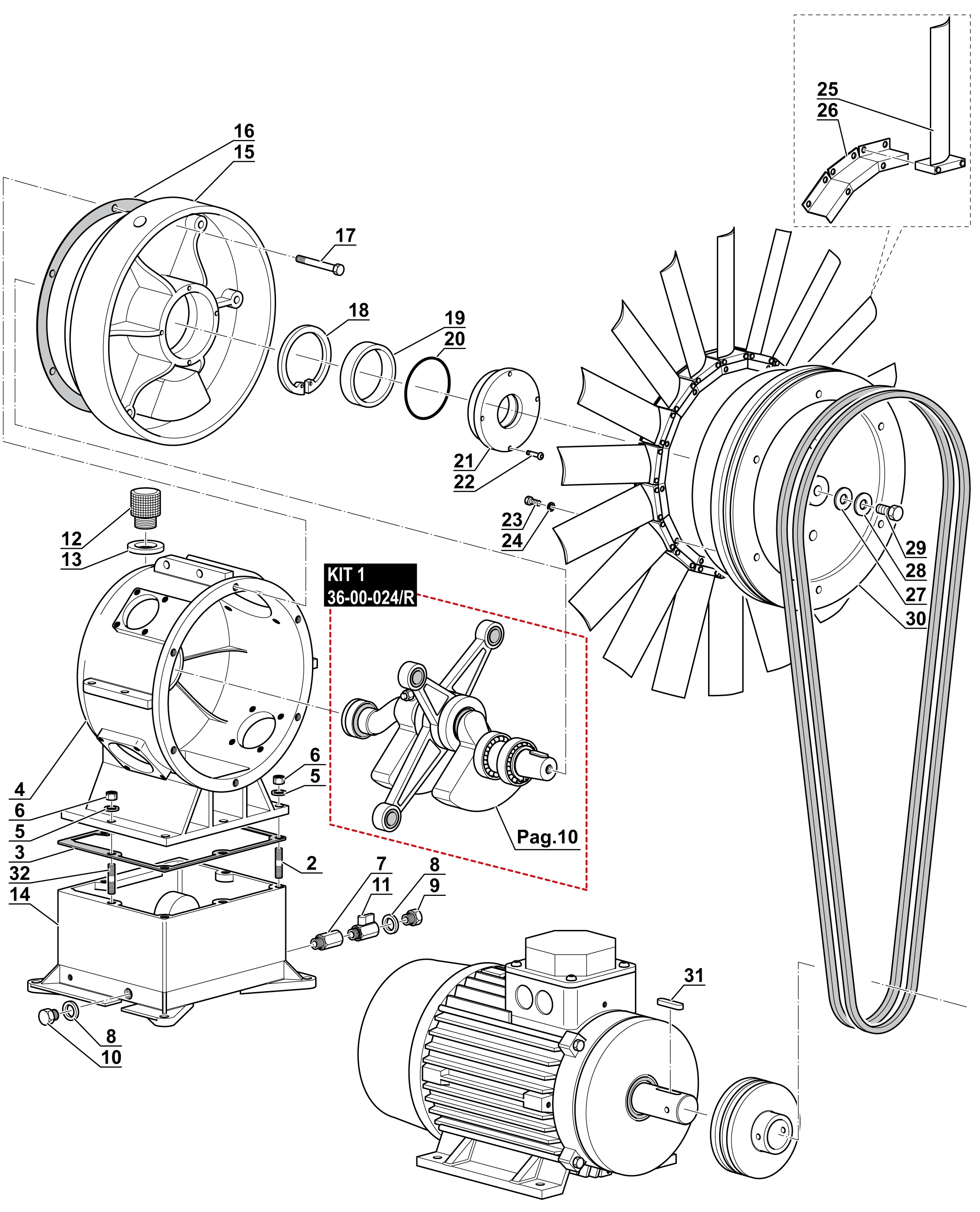 моноблок компрессора